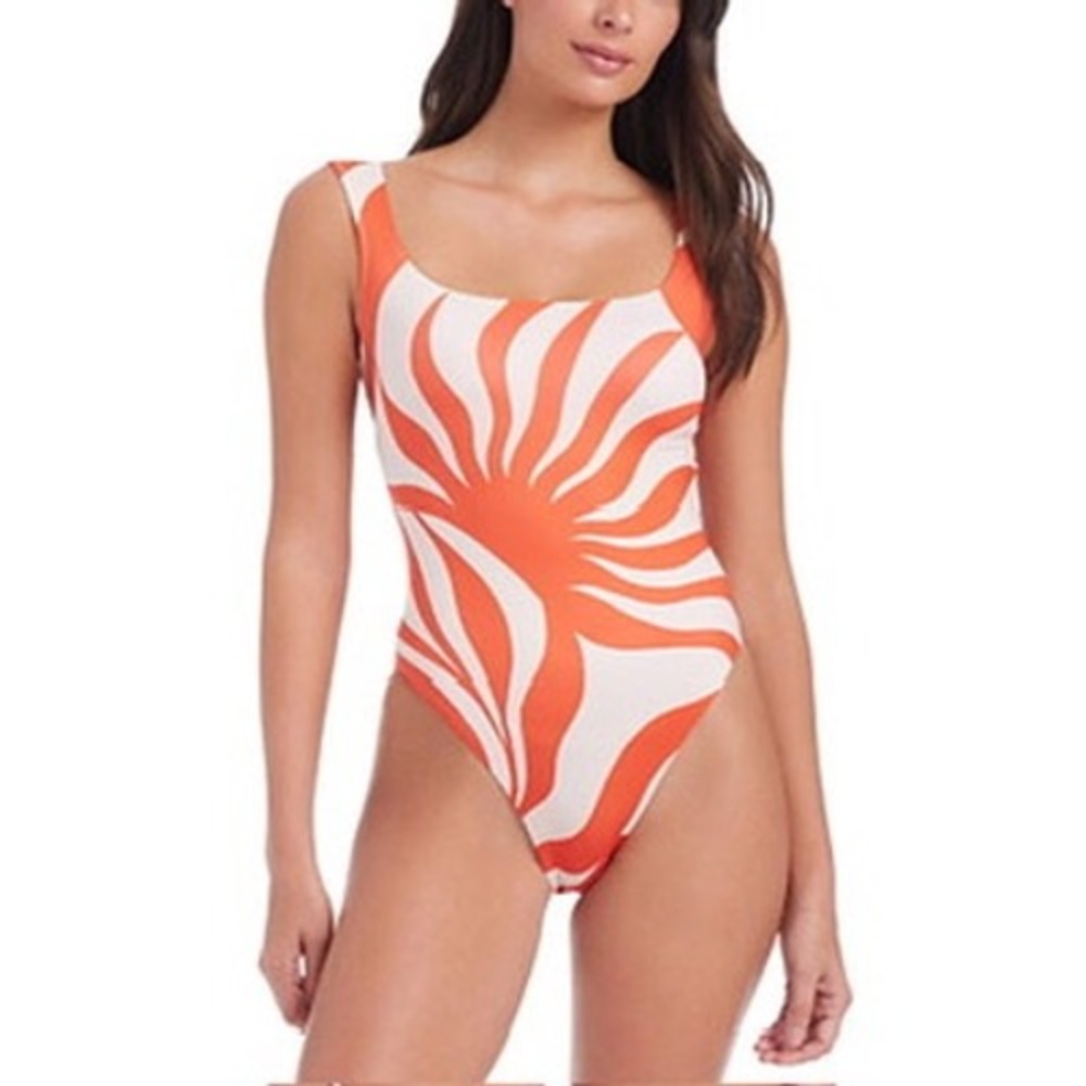 NWT Sanctuary Women's Sol Searcher High-Leg Tank Mio One-Piece Swimsuit L $119